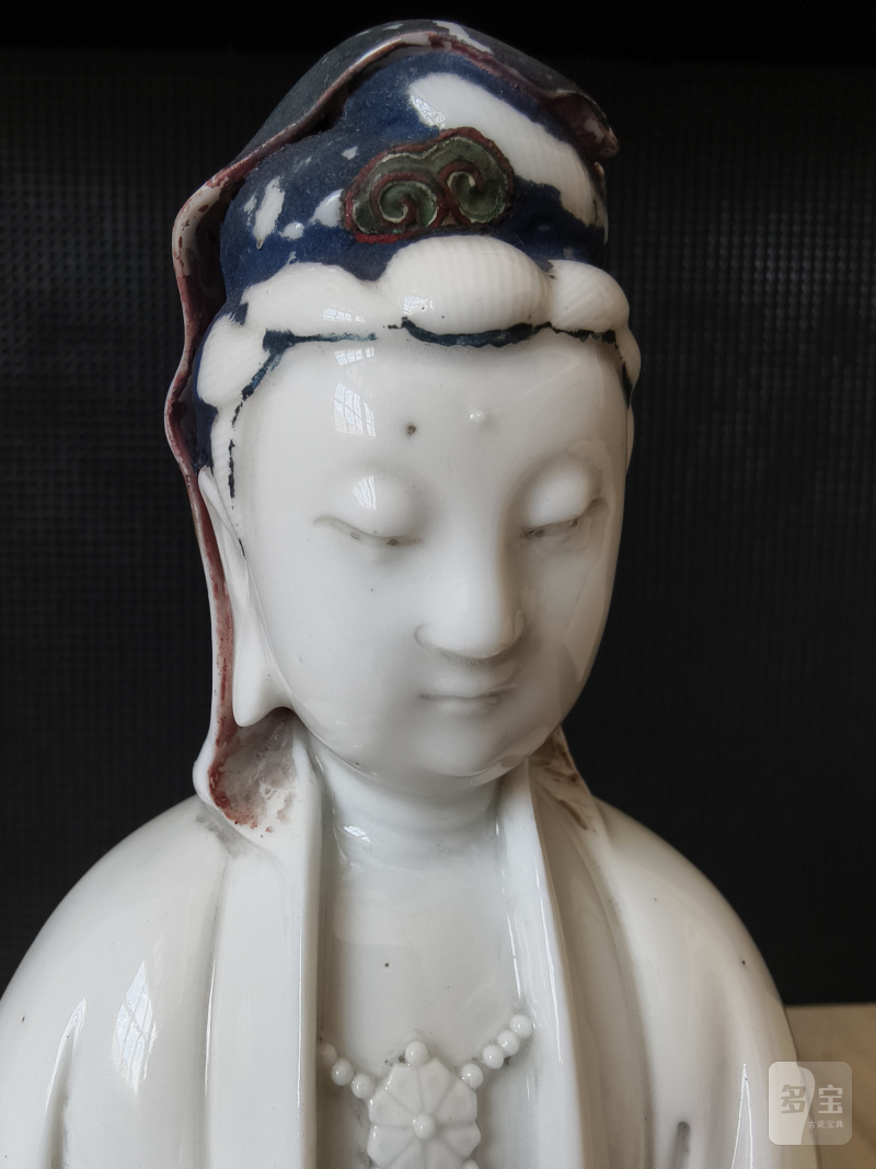 A dehua figure of a Guanyin and child - 图20